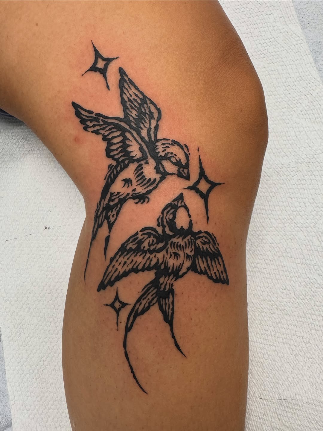 Tattoo by @stefanytattoos — illustrative, blackwork