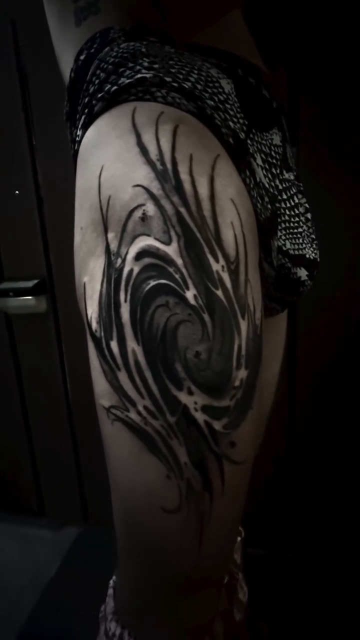 Tattoo by @blacklagoon___ — blackwork, geometric