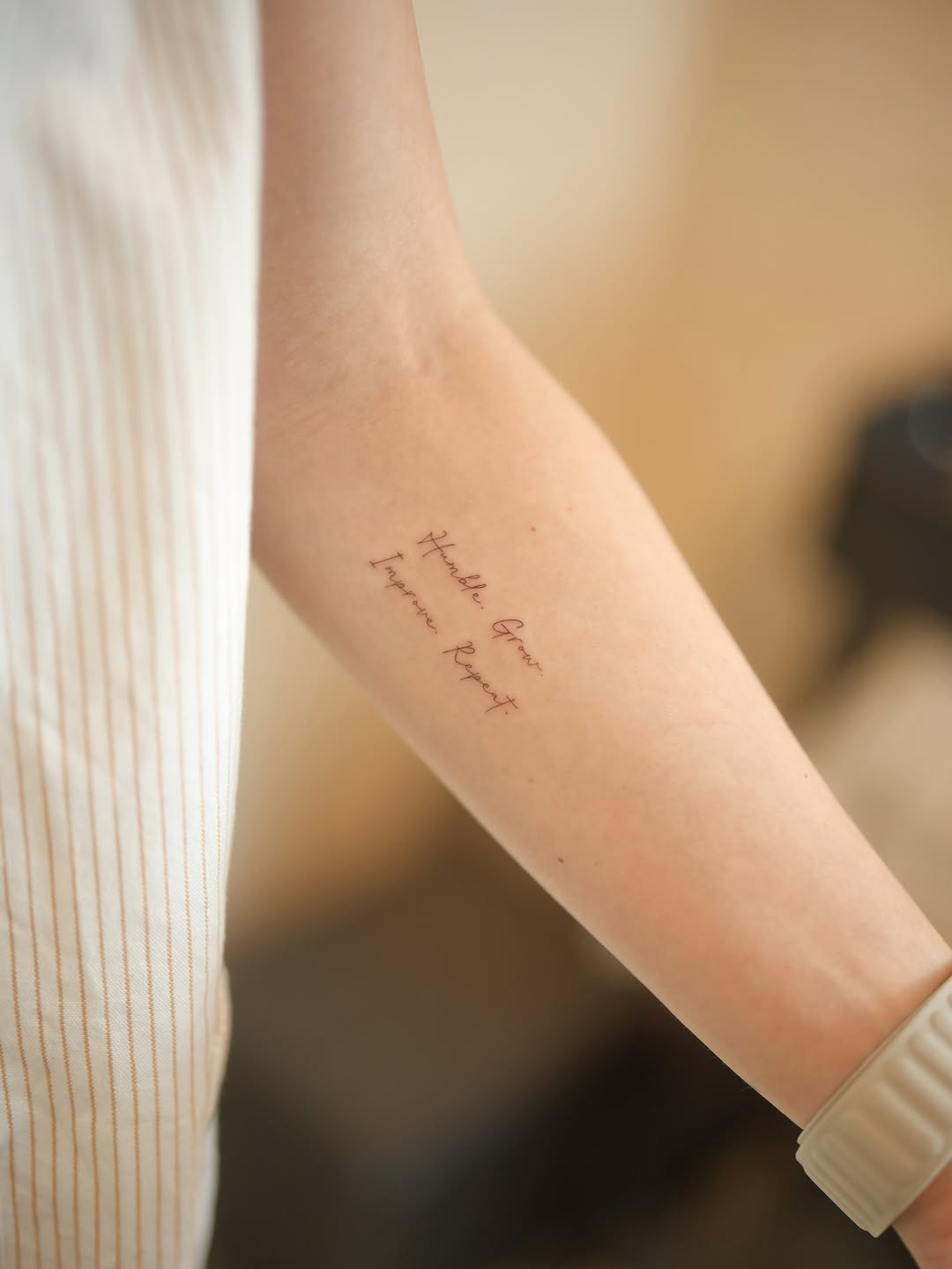 Tattoo by @ink_bijou β lettering_script, fine_line