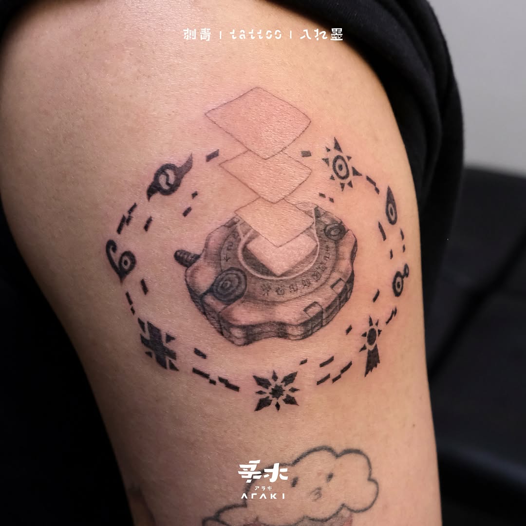 Tattoo by @araki_tattoo — black_and_grey, realism