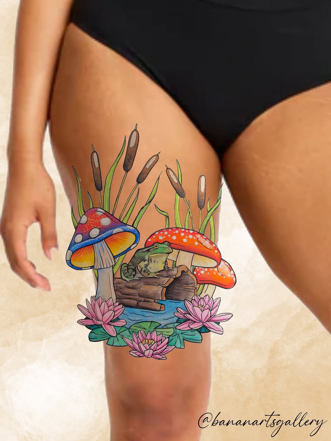 Tattoo by @bananartsgallery — watercolor