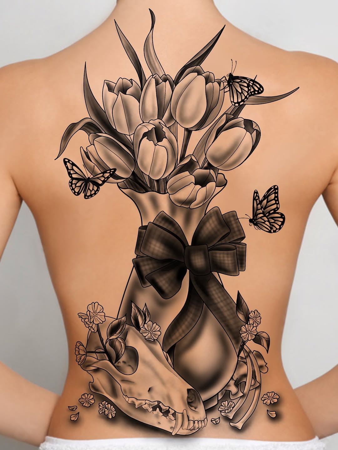 Tattoo by @bananartsgallery — black_and_grey