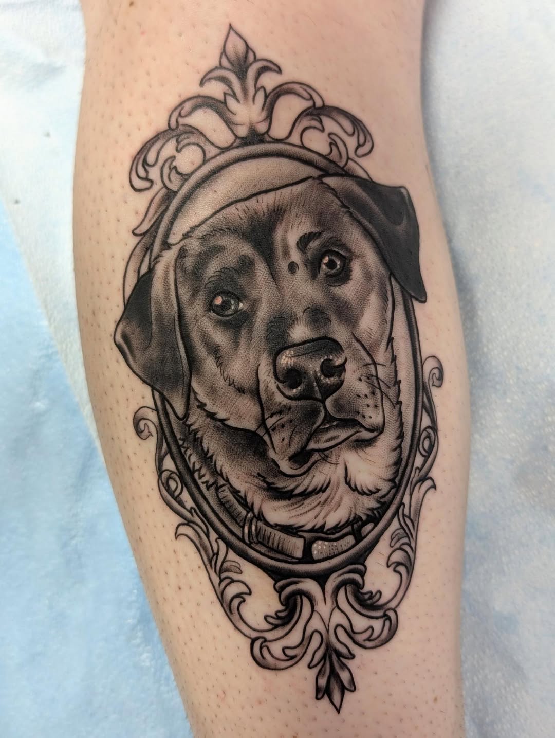 Tattoo by @_breezy.blue_ — realism, black_and_grey