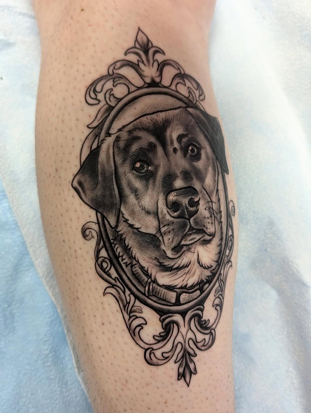 Tattoo by @_breezy.blue_ — realism, black_and_grey