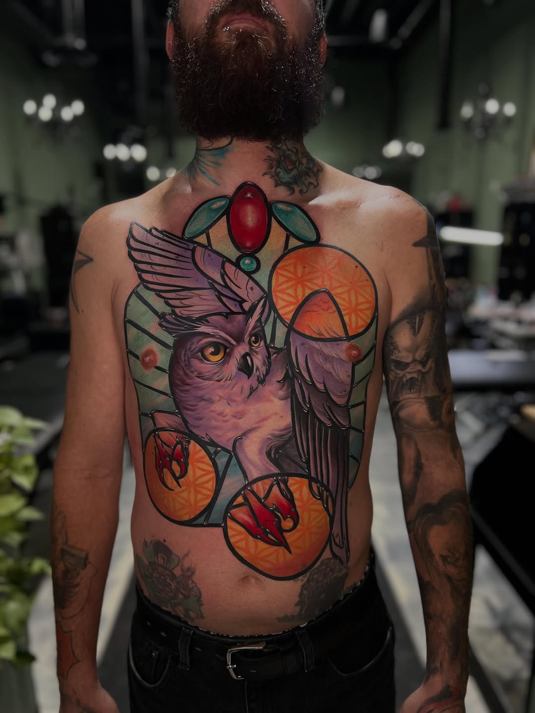 Tattoo by @mikejtattooer22 — realism, geometric