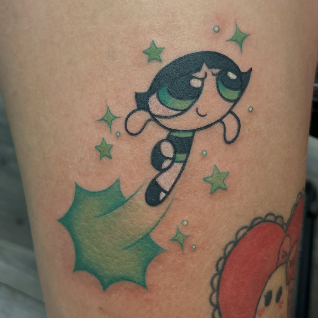Tattoo by @birdy_tattoos — new_school, anime