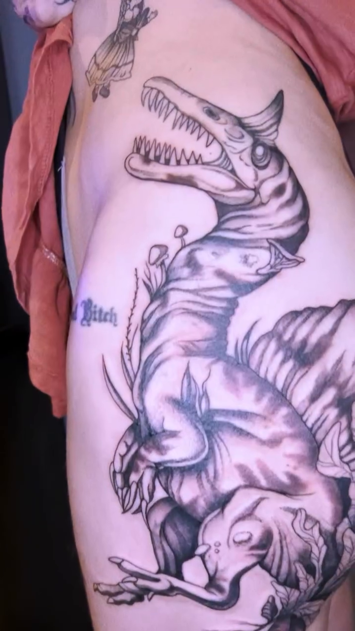 Tattoo by @dee.louisee — realism, black_and_grey
