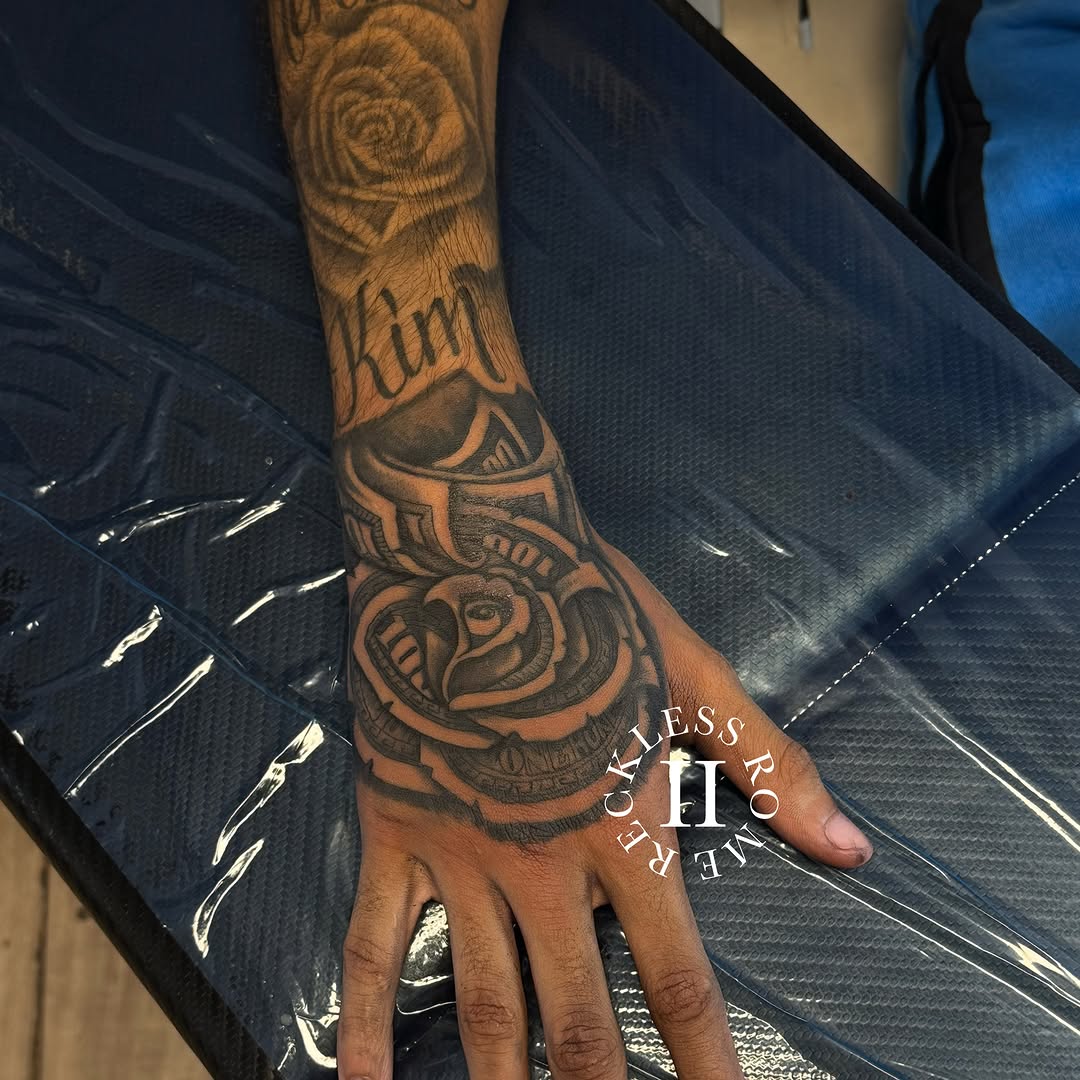 Tattoo by @2reckless__rome — black_and_grey, realism
