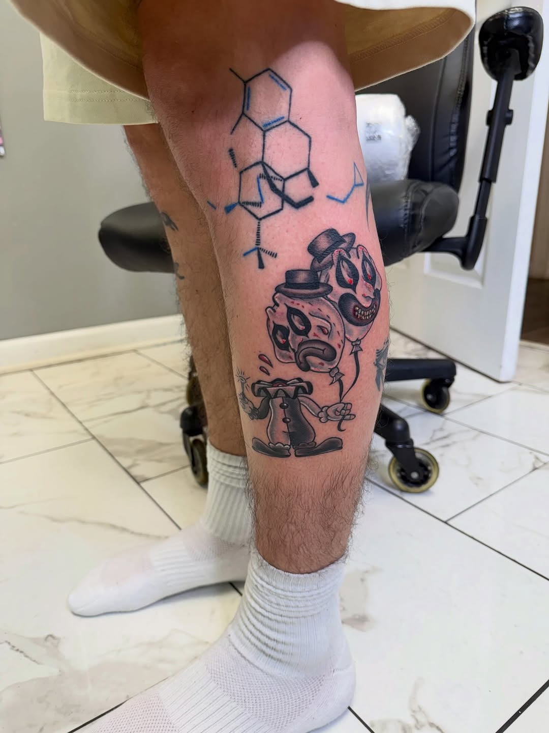 Tattoo by @lindalicioustatts — illustrative, black_and_grey