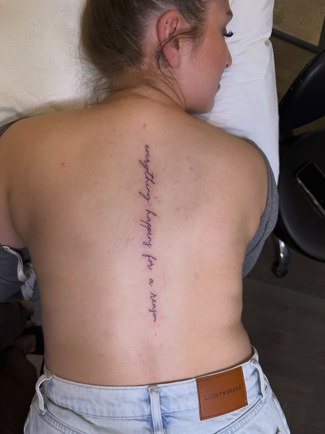 Tattoo by @lainey_tattoos — fine_line, lettering_script