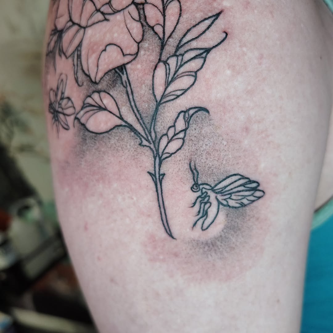 Tattoo by @paper.n.pins — fine_line, dotwork
