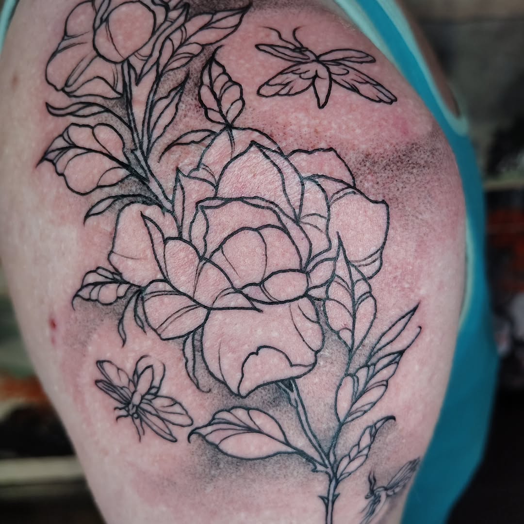 Tattoo by @paper.n.pins — fine_line, black_and_grey