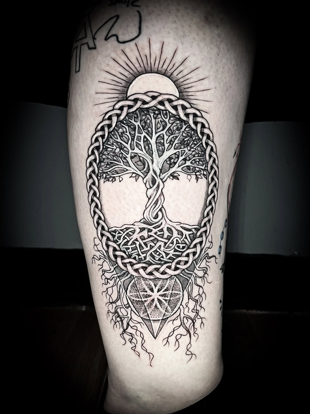 Tattoo by @lilferntattoo — blackwork