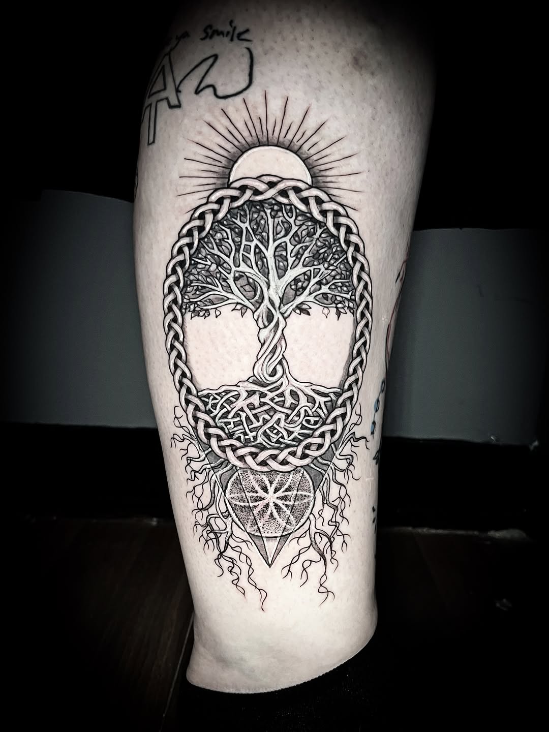 Tattoo by @lilferntattoo — dotwork