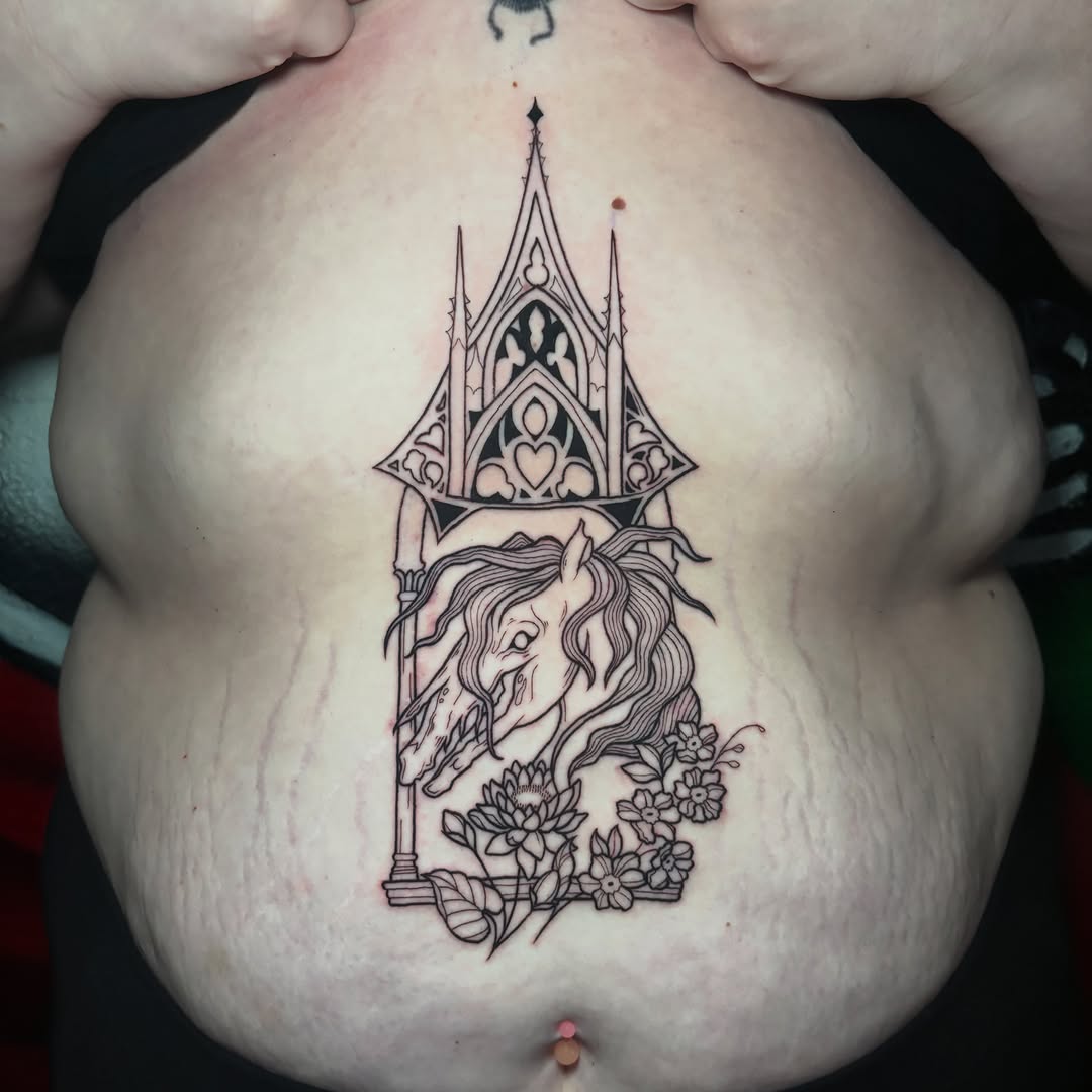 Tattoo by @5am.x.tattoos — blackwork, ornamental