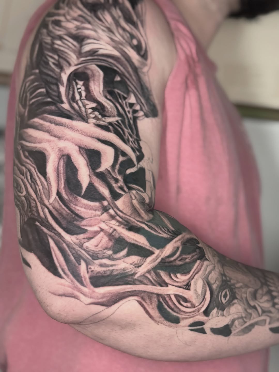 Tattoo by @needlerelic_tattoo — black_and_grey, realism