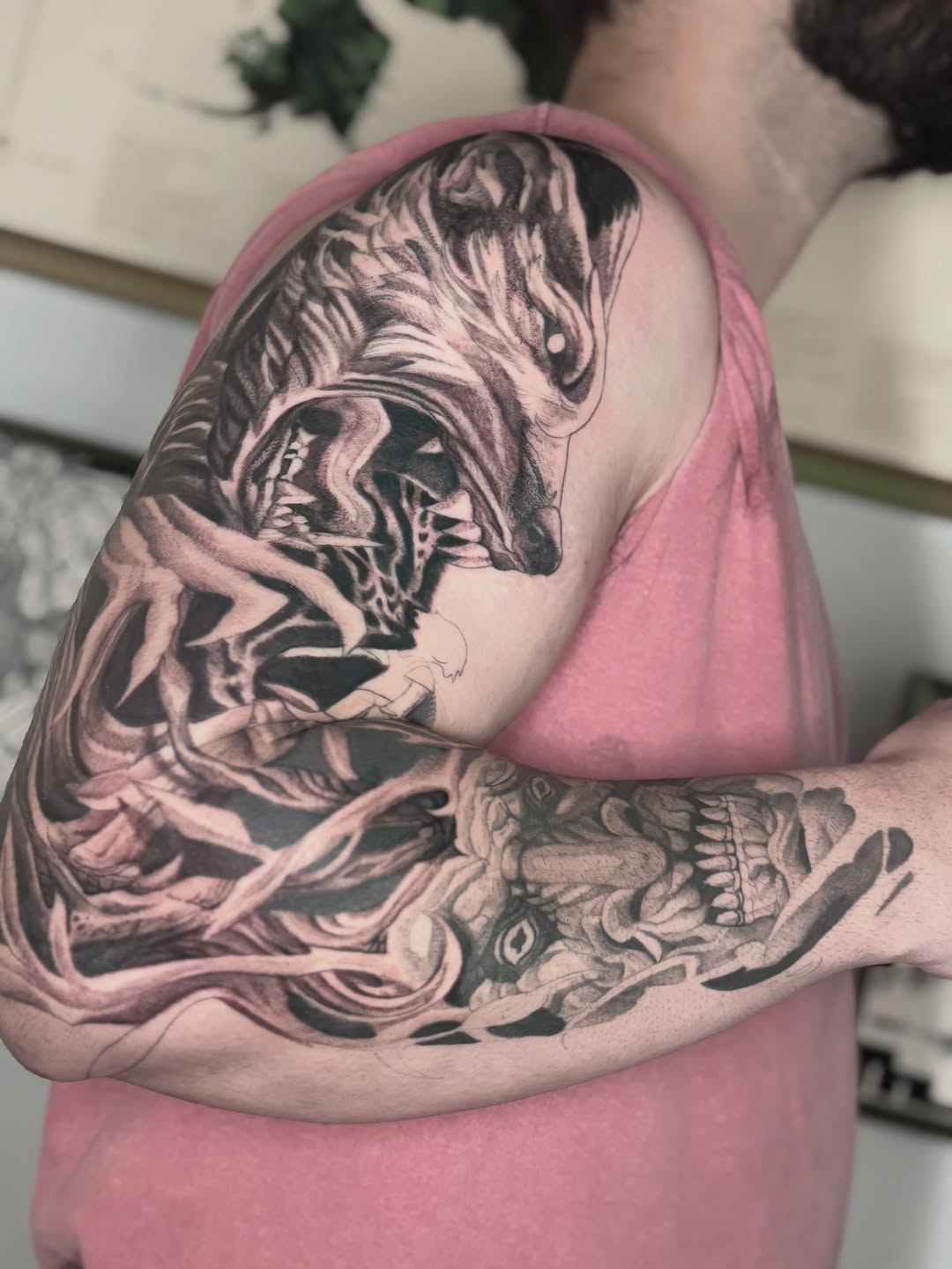 Tattoo by @needlerelic_tattoo — black_and_grey, realism