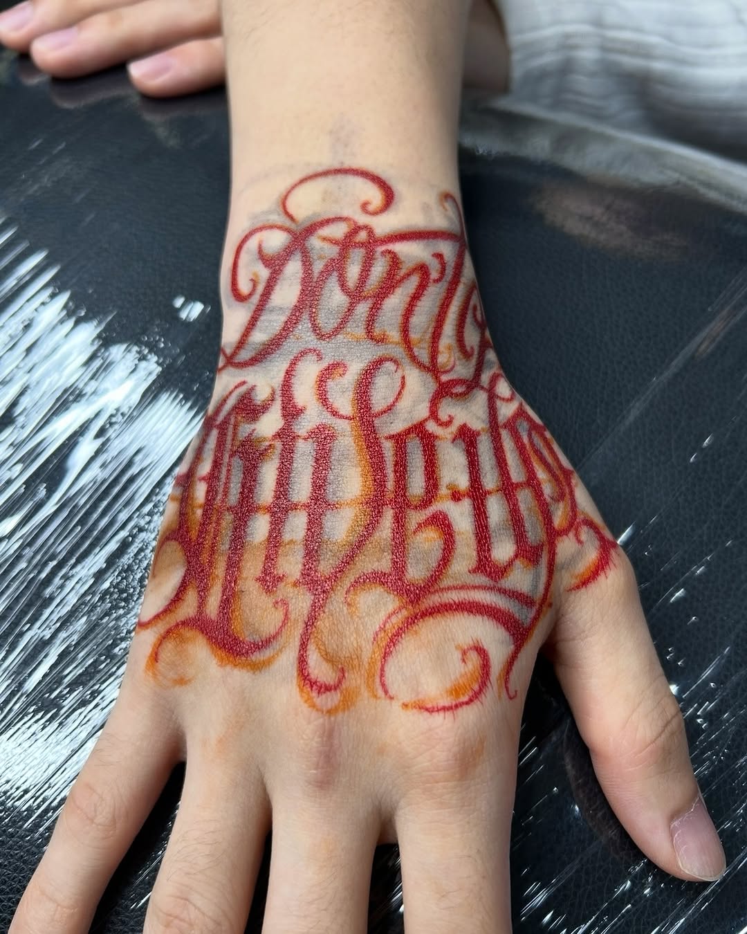Tattoo by @joon_letters — lettering_script, chicano