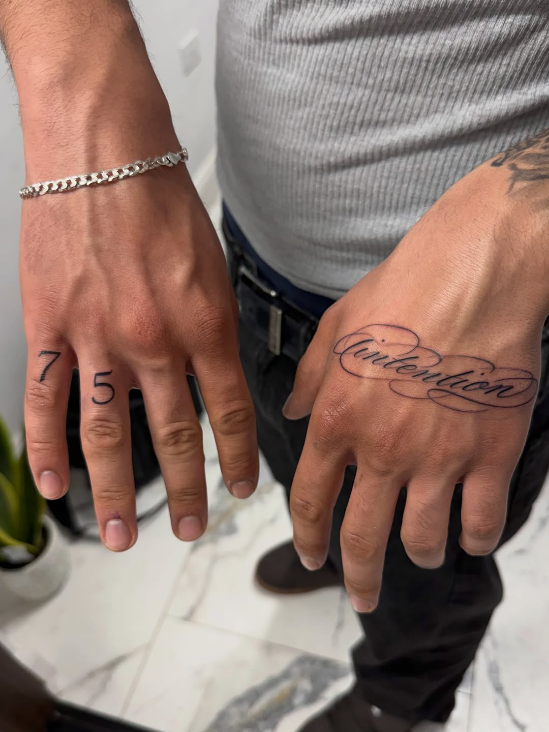 Tattoo by @santana_ink β lettering_script, fine_line