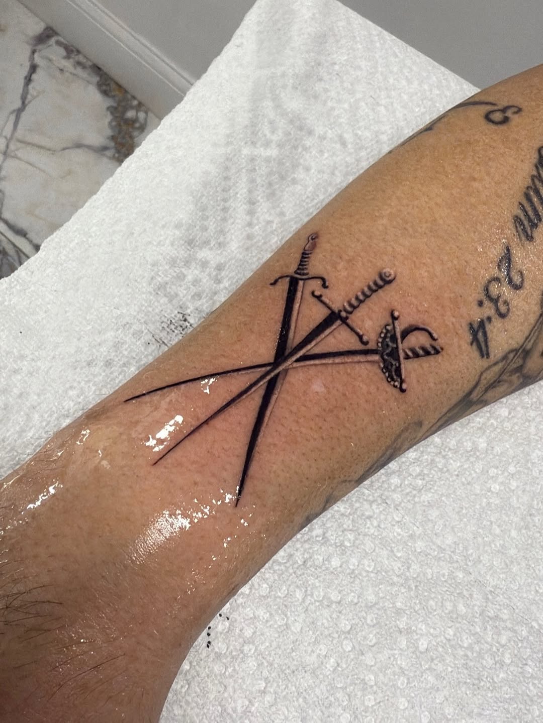 Tattoo by @santana_ink β black_and_grey, fine_line