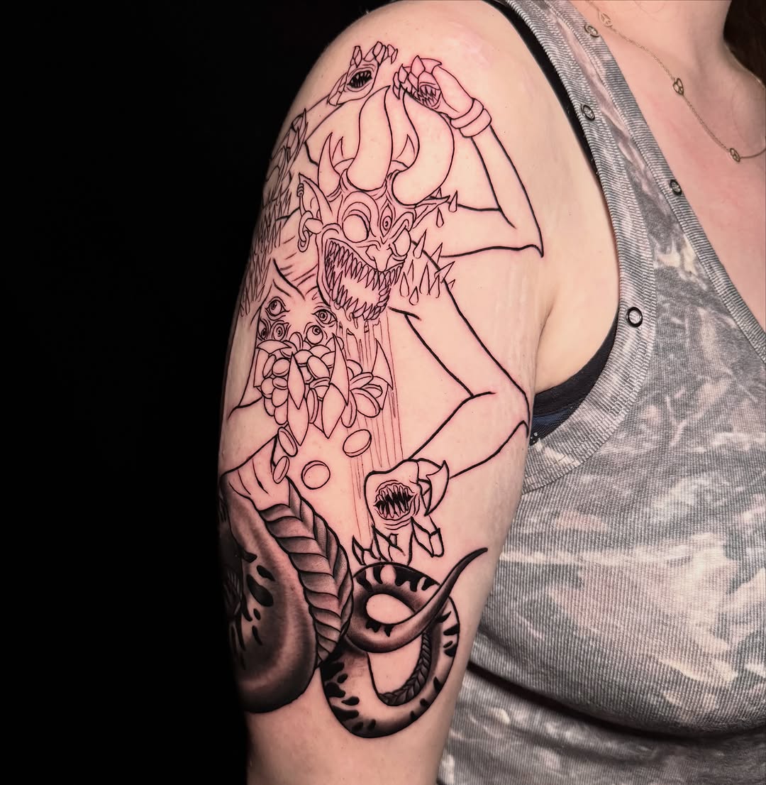 Tattoo by @amberbananafish — new_school