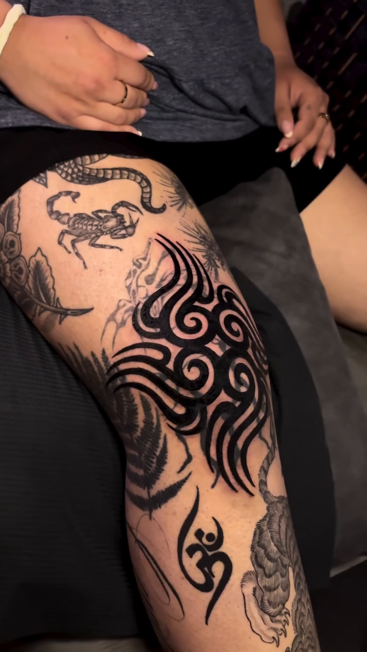 Tattoo by @joe.blackmamba — blackwork, geometric