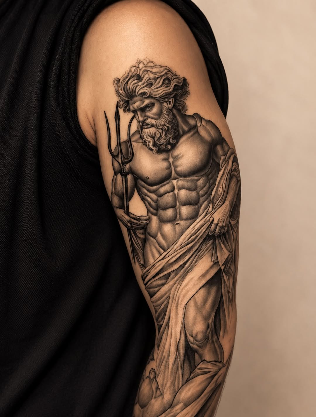 Tattoo by @tiagobrittotattoo โ black_and_grey, realism