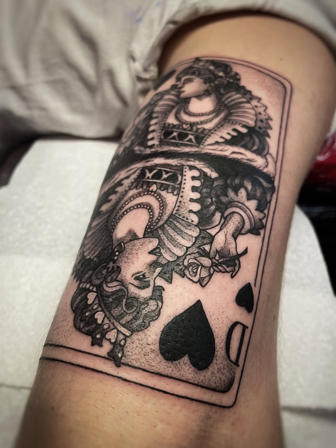 Tattoo by @dumb.blonde.tattoo โ black_and_grey, illustrative