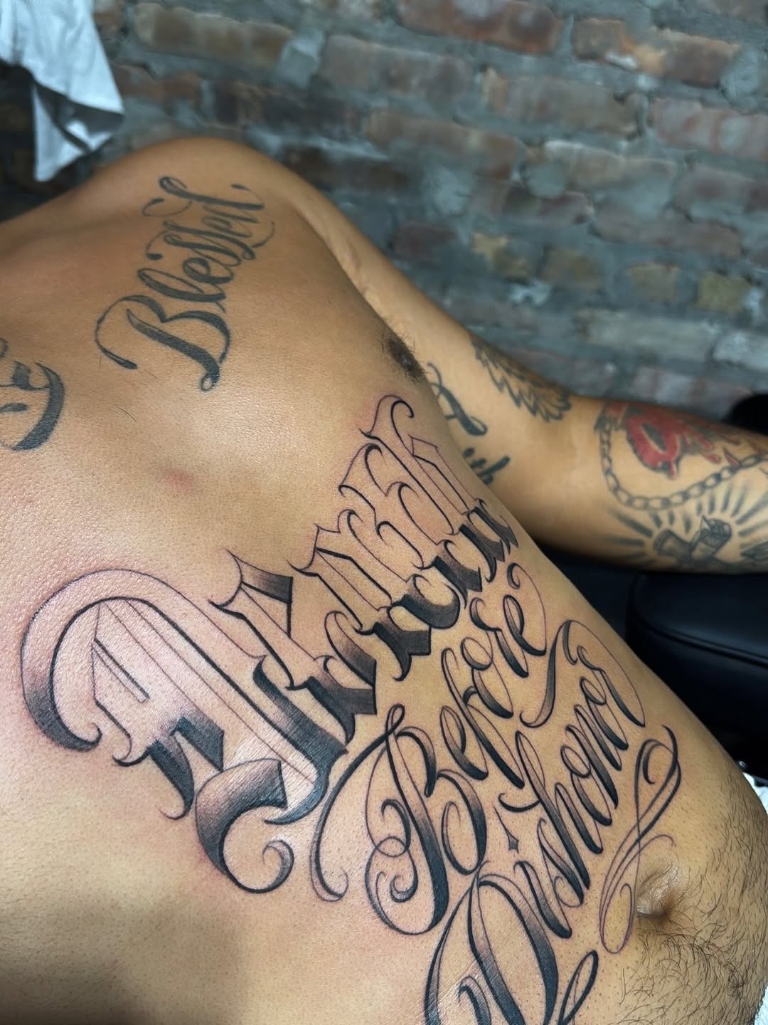 Tattoo by @santana_ink β lettering_script, chicano