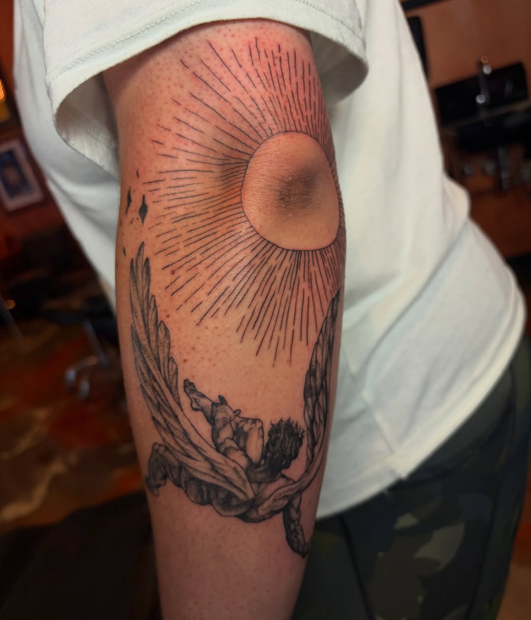 Tattoo by @aguilera_artistry — black_and_grey