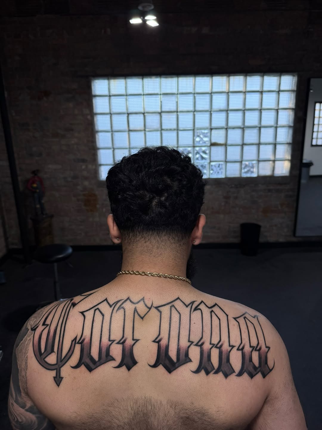 Tattoo by @santana_ink β lettering_script, black_and_grey