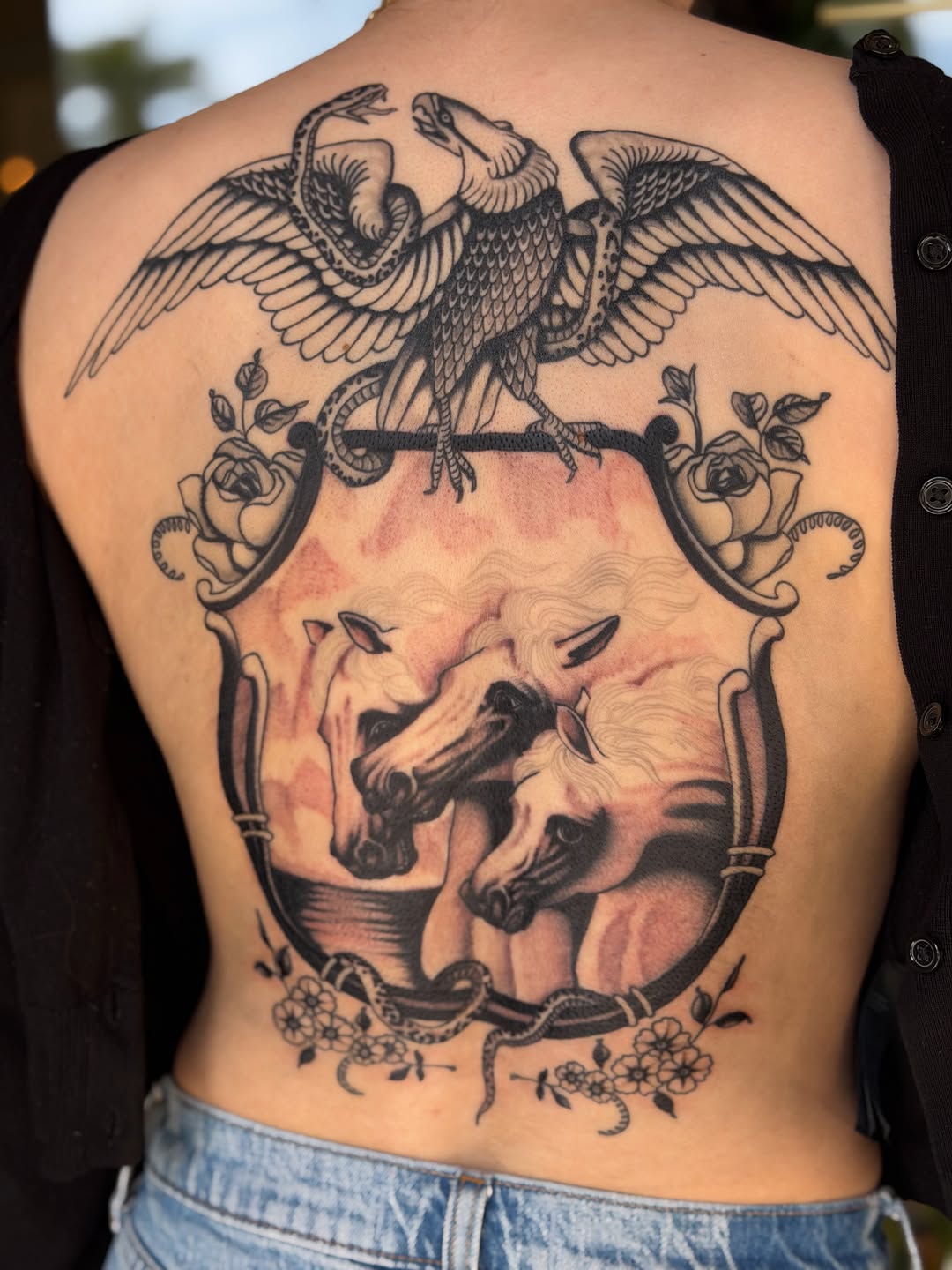 Tattoo by @natecreeper — black_and_grey, realism