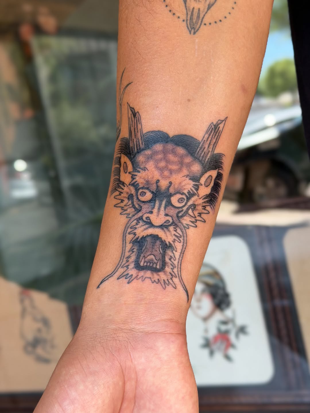 Tattoo by @natecreeper — japanese_irezumi, black_and_grey