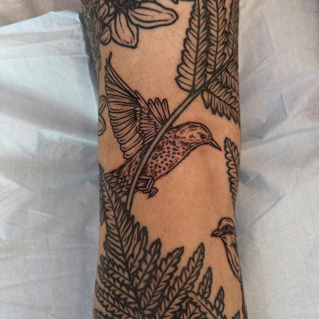 Tattoo by @rosalieocchino — fine_line, black_and_grey
