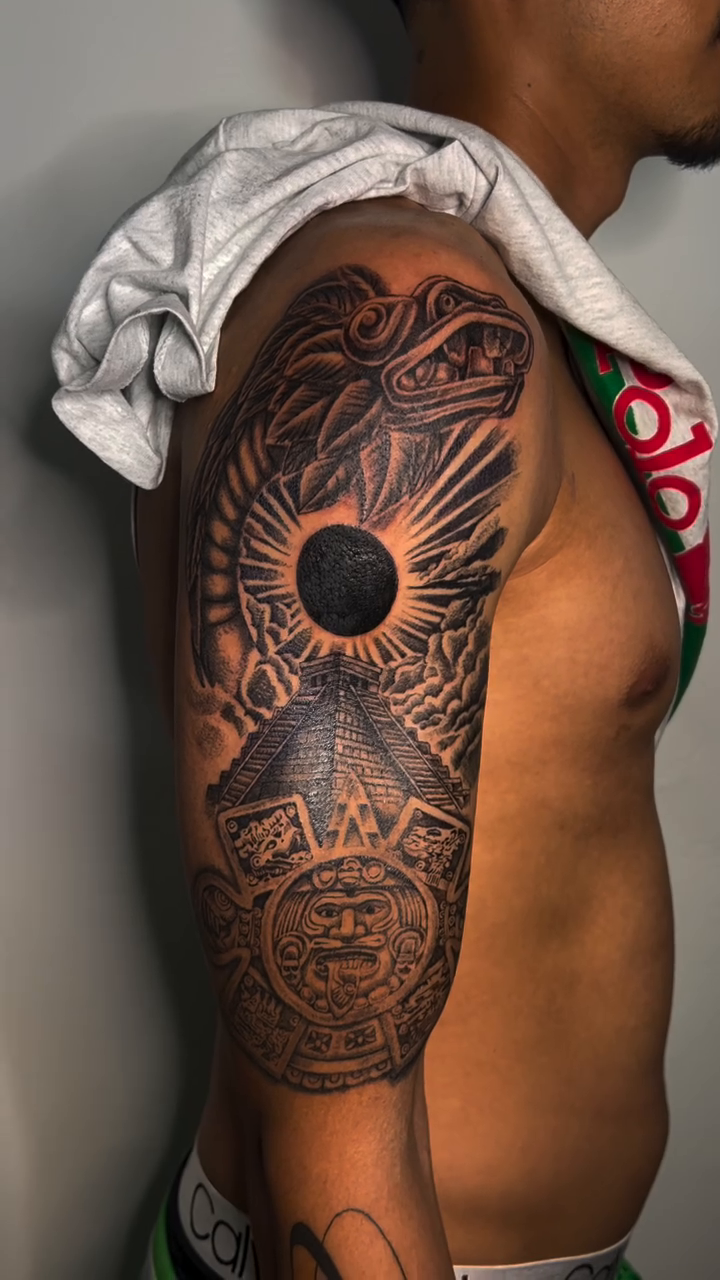 Tattoo by @mena_tats — black_and_grey, realism