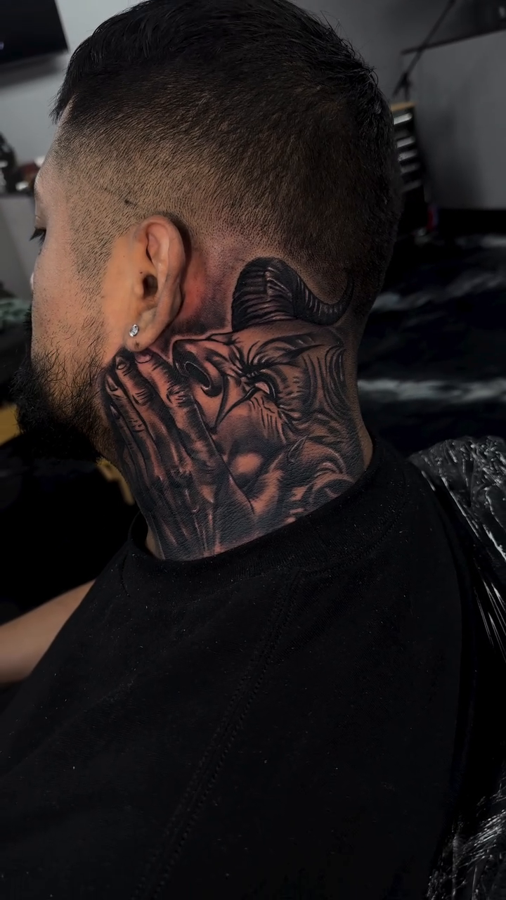 Tattoo by @oscarb_tattoos — realism, black_and_grey
