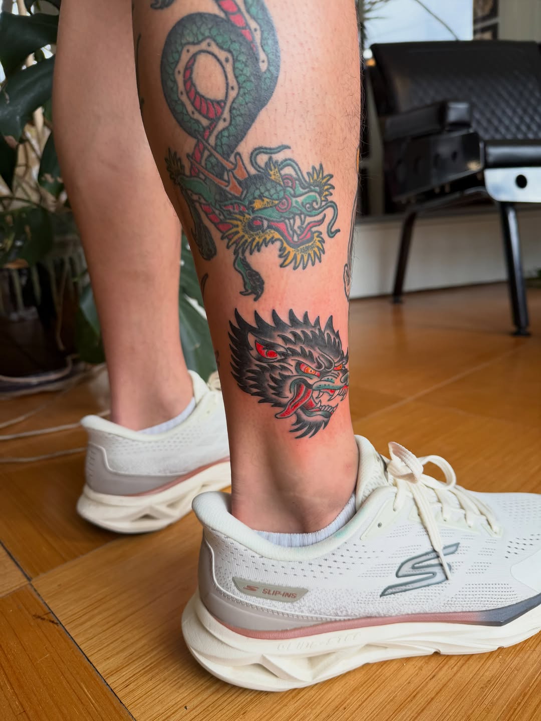 Tattoo by @doms.art.kc — japanese_irezumi, american_traditional