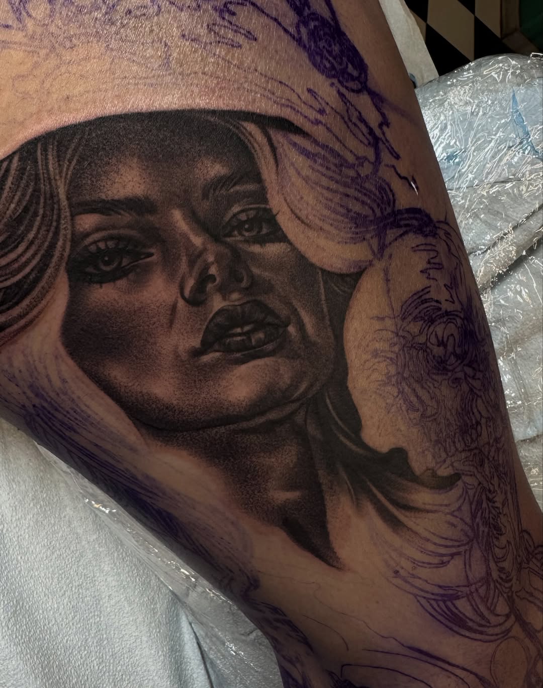 Tattoo by @cv__tattoo โ realism, black_and_grey