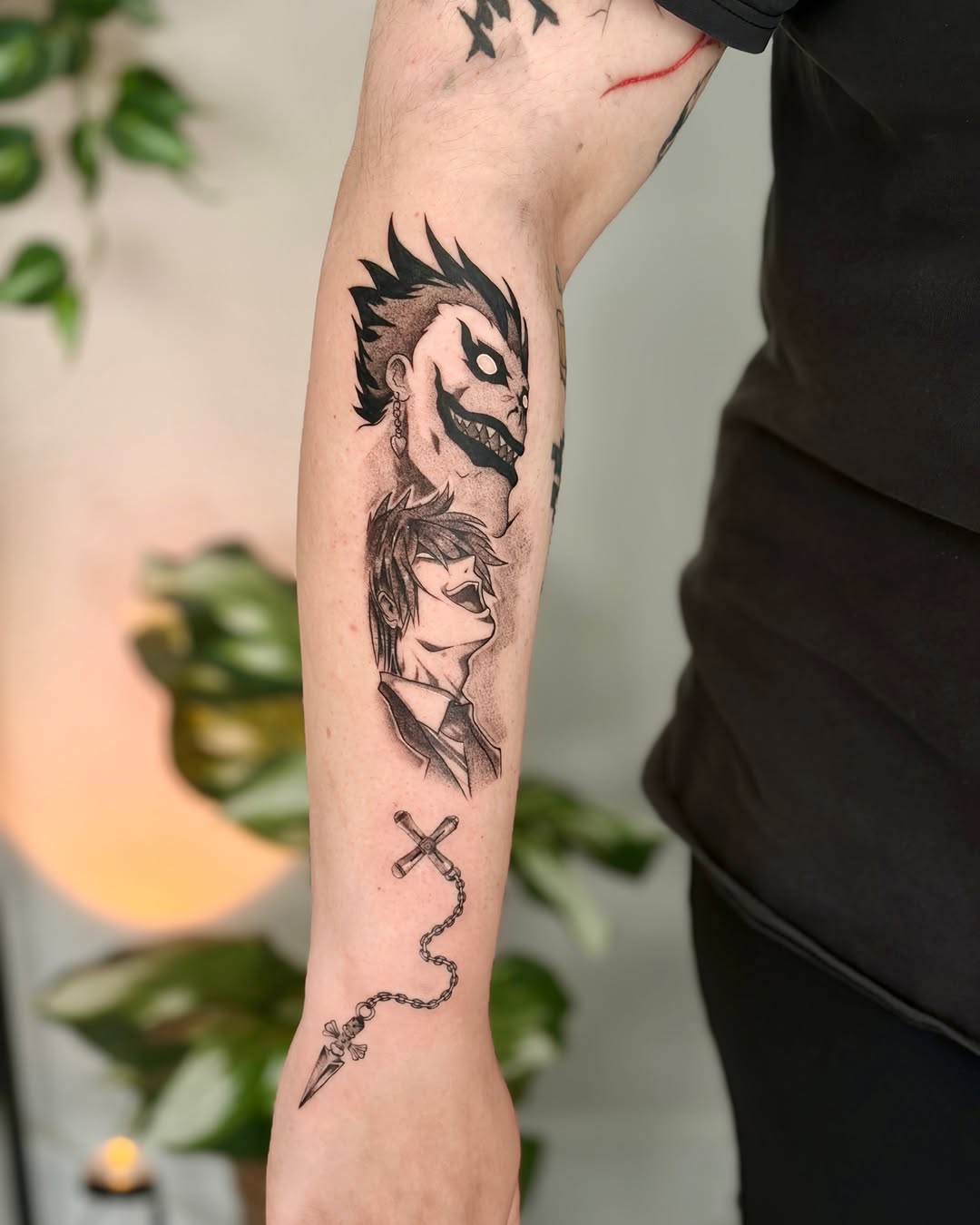 Tattoo by @_justq_inkkk โ anime