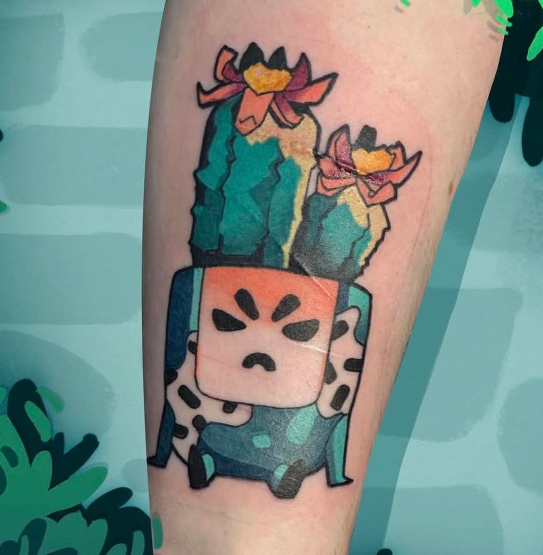 Tattoo by @dungeonfern โ new_school