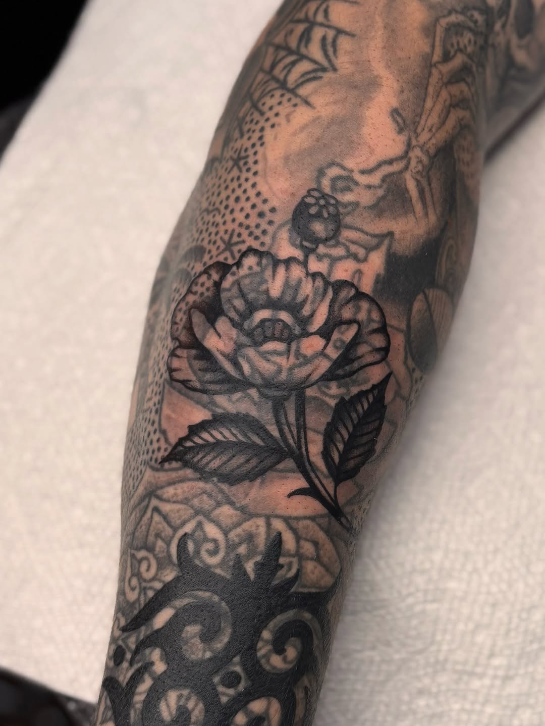 Tattoo by @j.r.smith____ — black_and_grey, illustrative