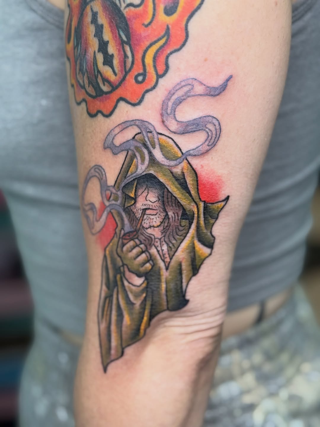 Tattoo by @glittergutstattoos — illustrative, american_traditional