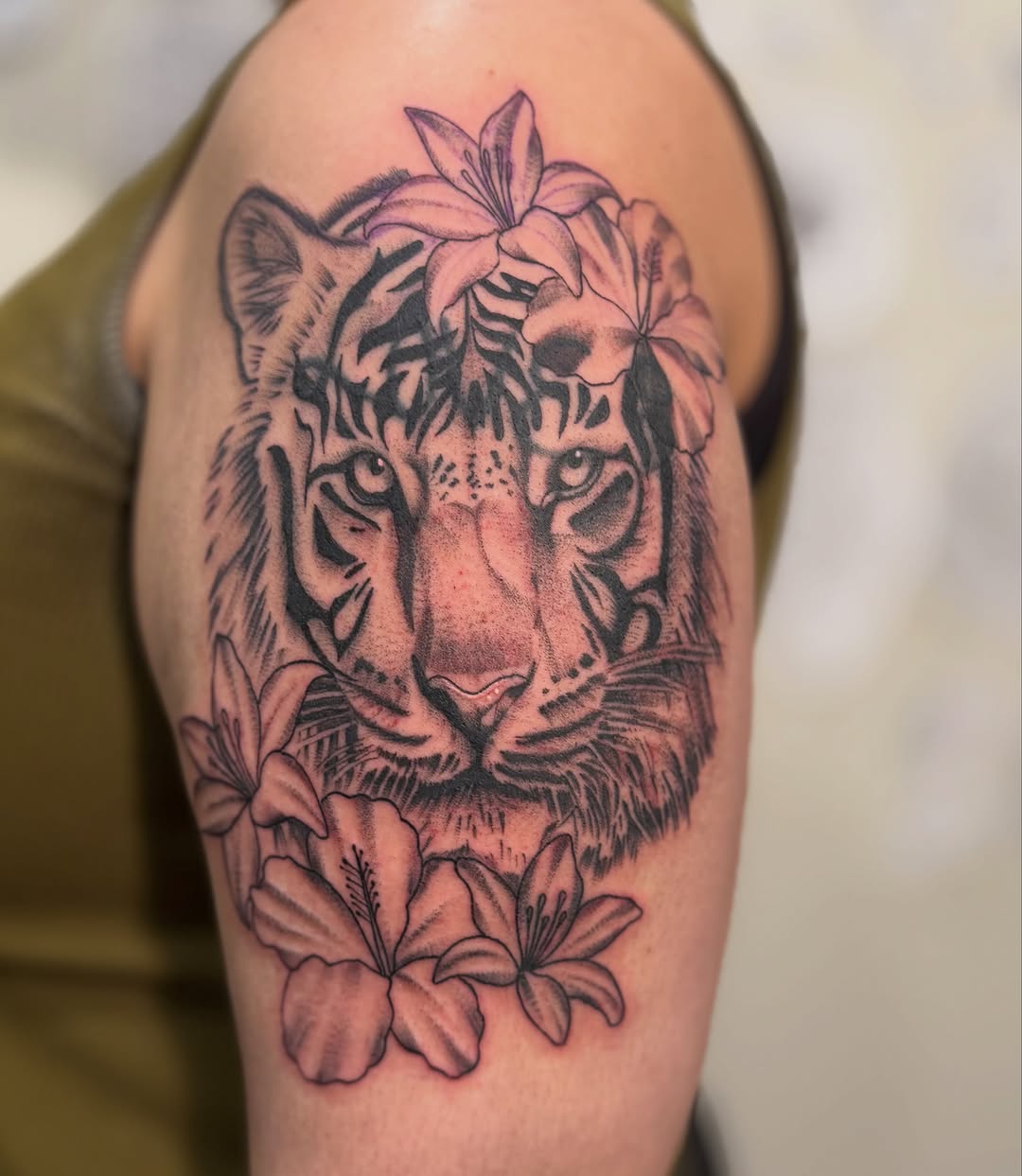 Tattoo by @maddyctattoos — realism, black_and_grey