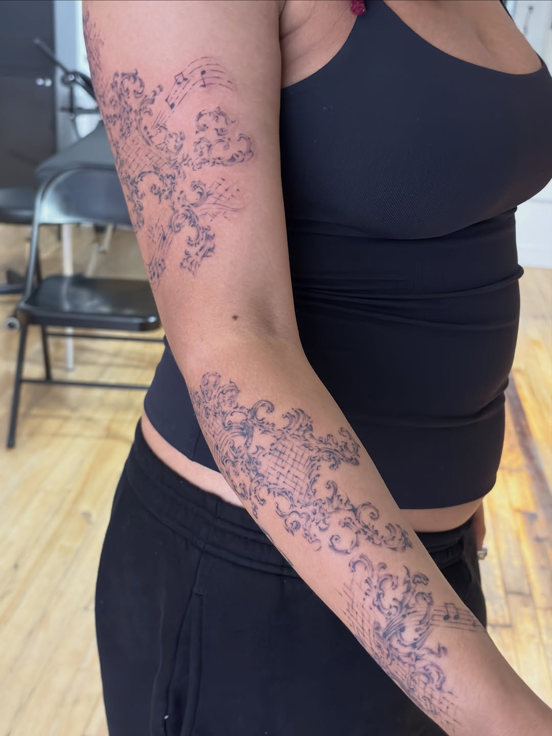 Tattoo by @eeelleventh — ornamental, lettering_script
