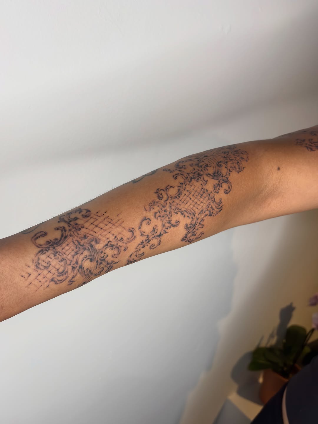 Tattoo by @eeelleventh — ornamental, black_and_grey