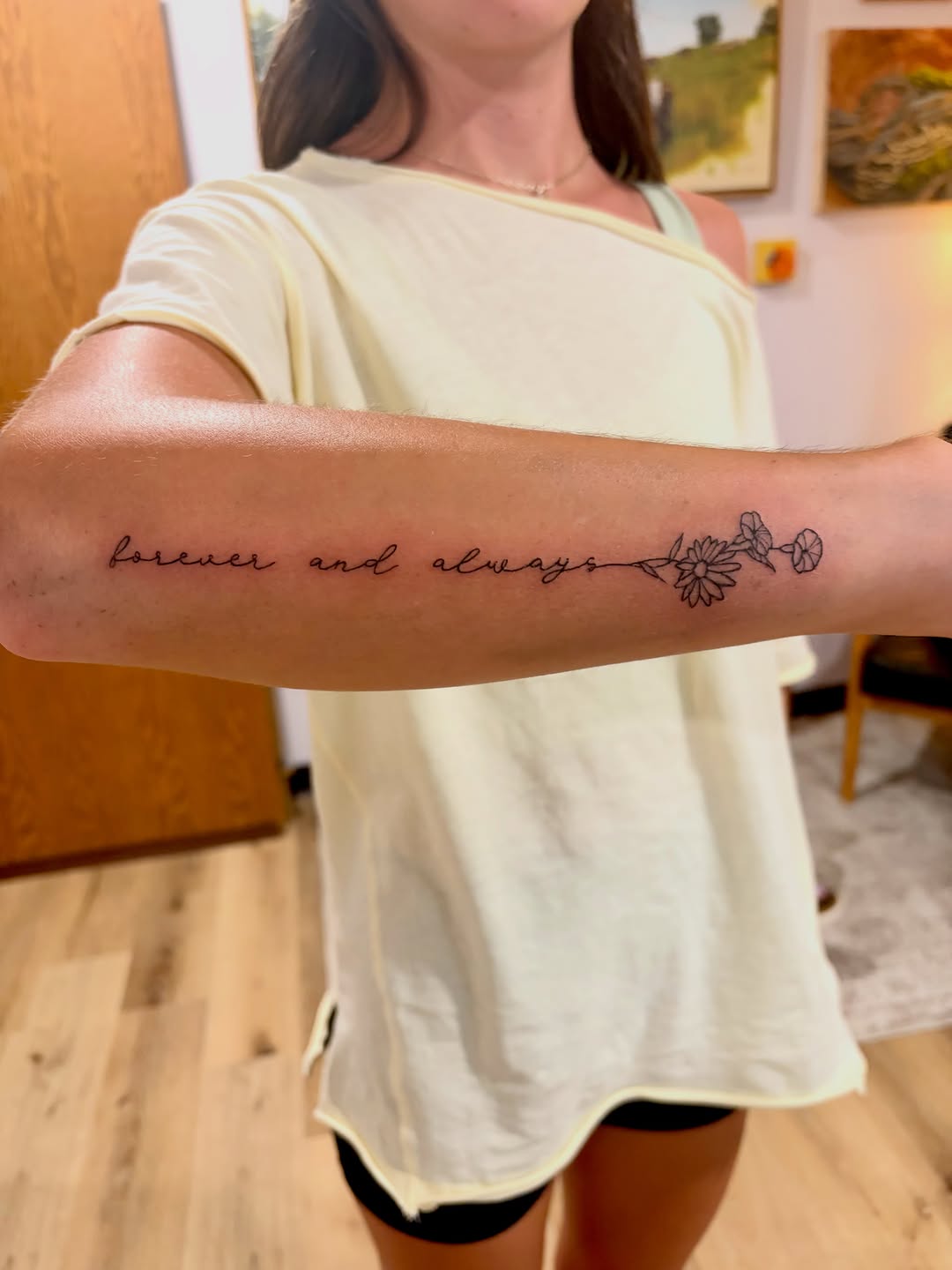 Tattoo by @emilyroseartistrytattoo — fine_line, lettering_script