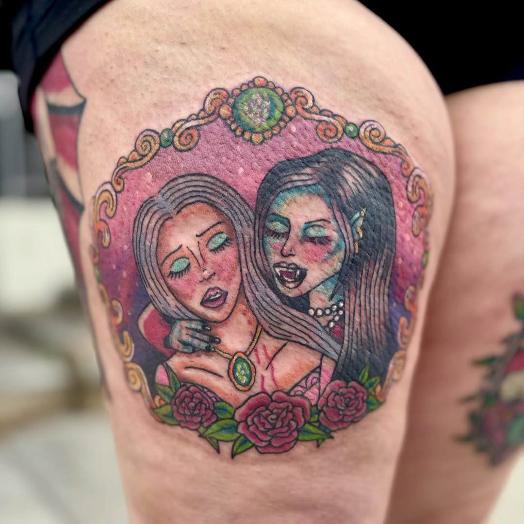 Tattoo by @taylormadeartt — illustrative, new_school