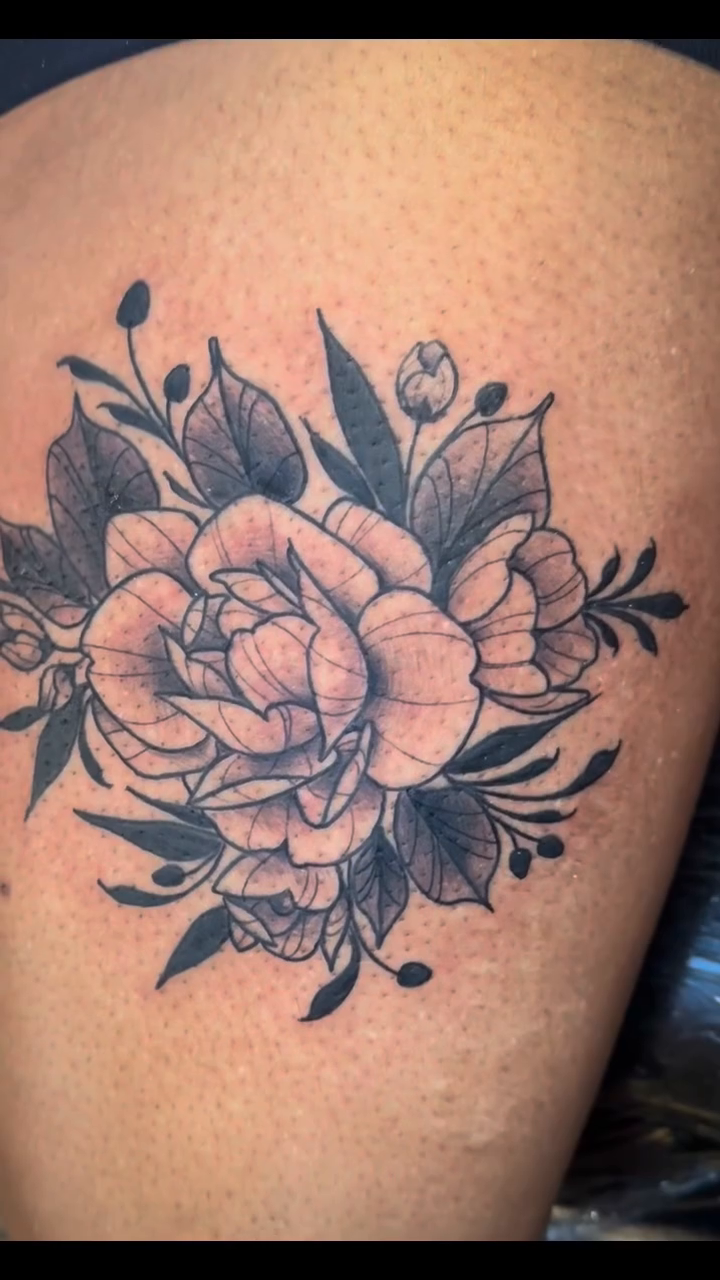 Tattoo by @katiehtattoos โ black_and_grey, illustrative