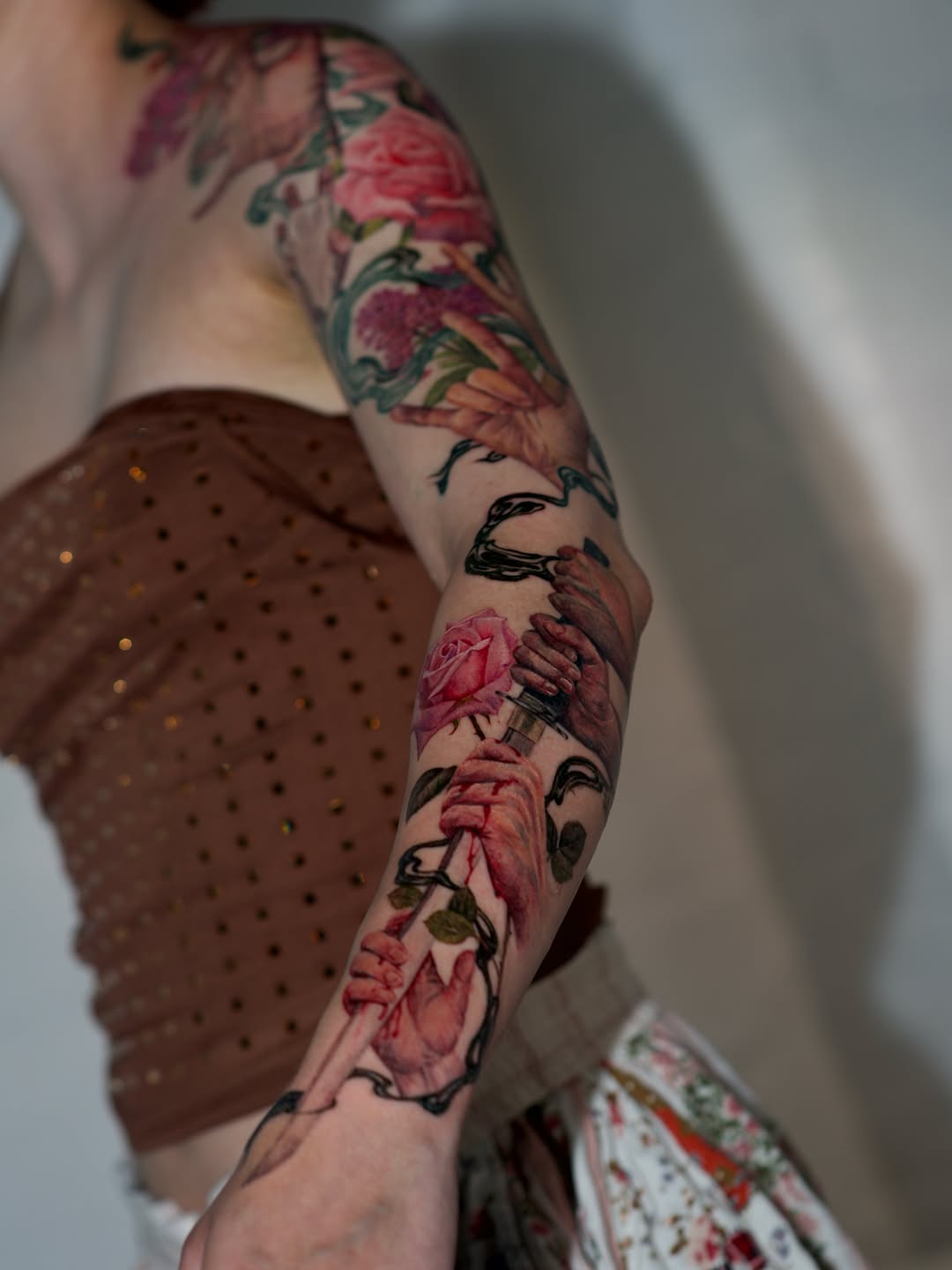 Tattoo by @sogdiana.sk — realism, trash_polka