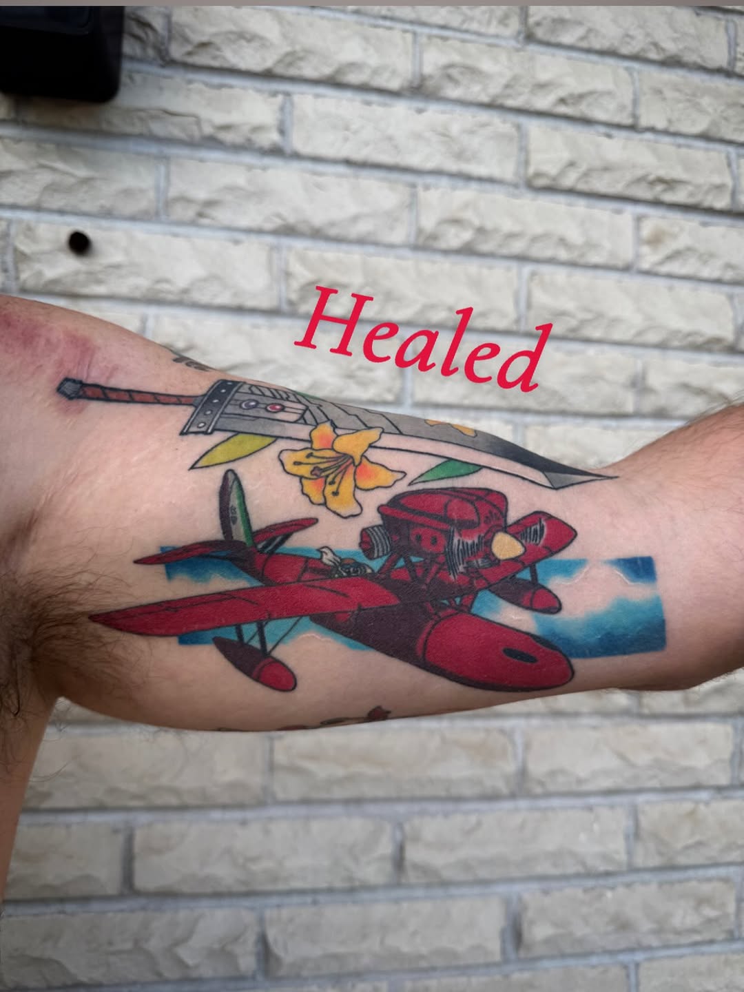 Tattoo by @stabbyroseink — illustrative, anime